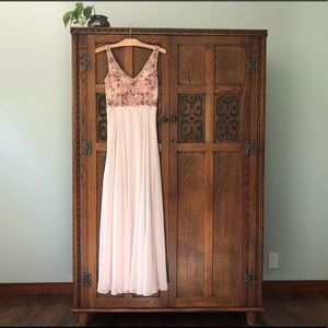 BHLDN Beaded Bodice Dress - Blush